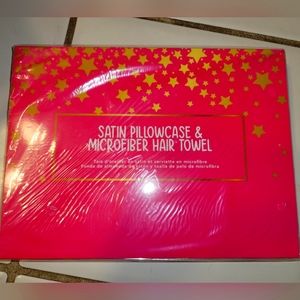 Satin Pillowcase & Hair Towel Gift Set